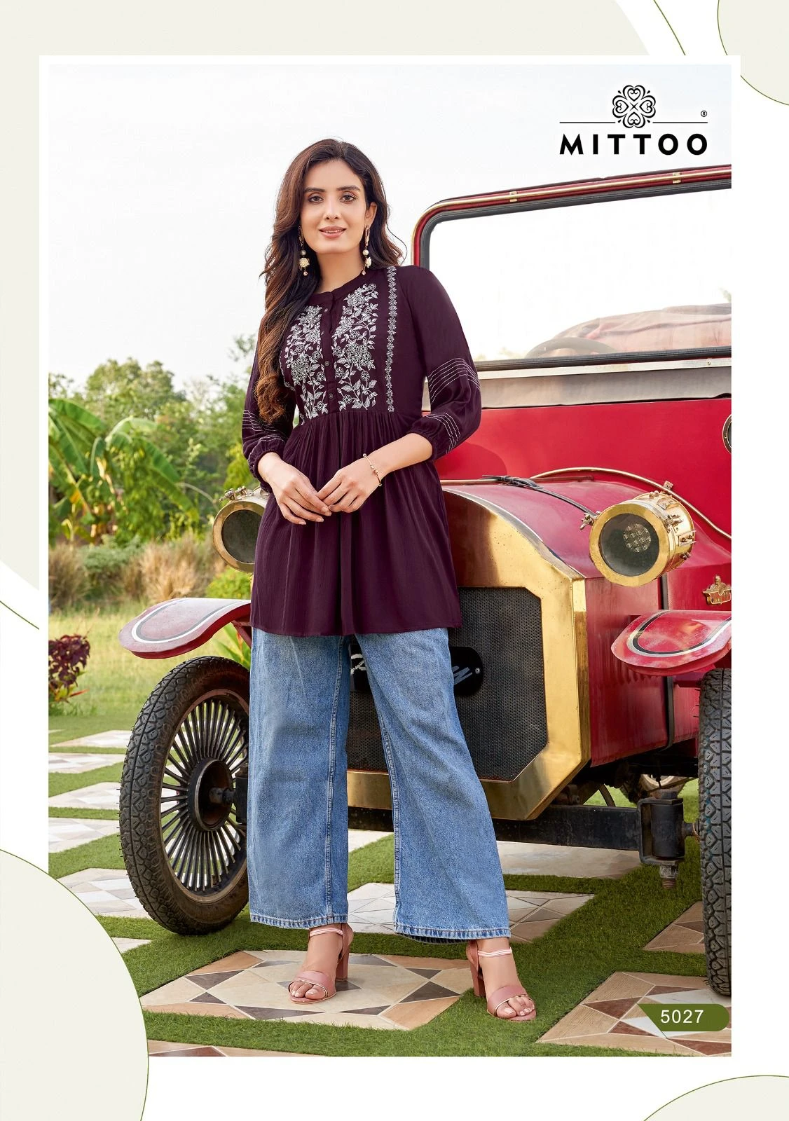 Mittoo Victoria Vol 5 Wrinkle Rayon Wholesale Fancy Kurtis Catalog — Wholesale Kurtis, Mittoo wholesale from Surat - Gallery Image 4